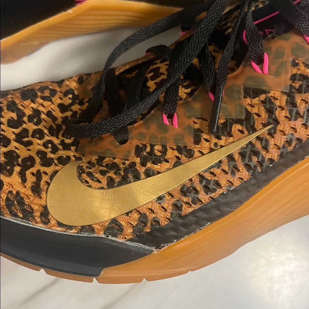 Nike Women's Athletic Shoes - Leopard Print with Gold and Black. See last pic sm - Picture 2 of 8